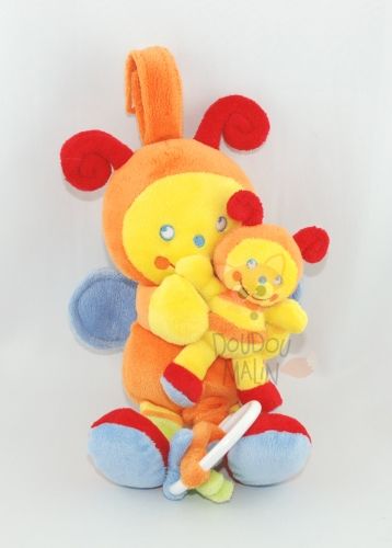  boîte à musique papillon abeille bébé jaune rouge orange bleu 